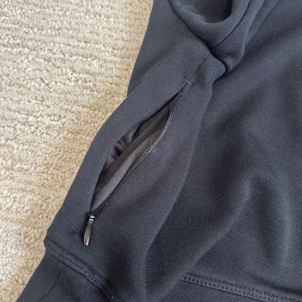 90 Degree by Reflex Softlite Scuba Zoe Pullover Black Cutout Crop Sweatshirt XL - Picture 7 of 7